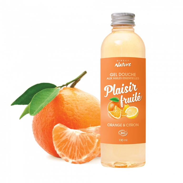 Gel douche Bio Plaisir Fruité - Orange & Citron