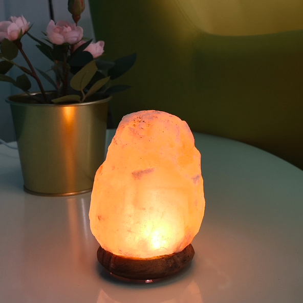 Une lampe de sel de l'Himalaya brut pour décorer vos intérieurs et