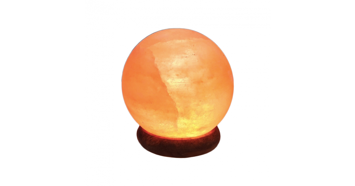 Lampe en sel blanc de l'Himalaya extrait à la main avec base en bois, forme  de rocher, interrupteur à bascule marche/arrêt, ampoule incluse 