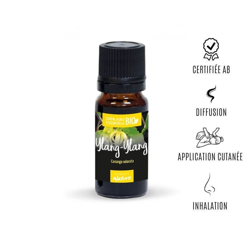 Huile essentielle d'Ylang ylang bio ecocert pour vaporisateur, HE huile  essentielle d'Ylang ylang