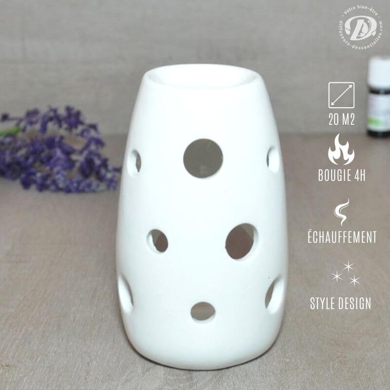 Brûle-parfum en ciment Konkurito - Achat & prix