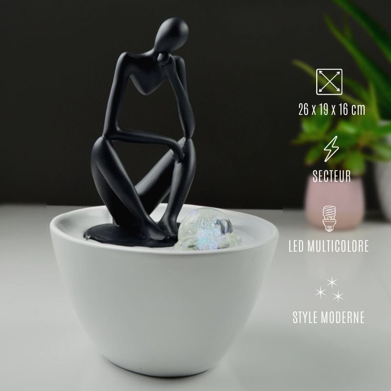 Achat Fontaine d'Intérieur – Silice – Décoration Zen et Relaxante – Idée  Cadeau – Lumière Led Colorée en gros