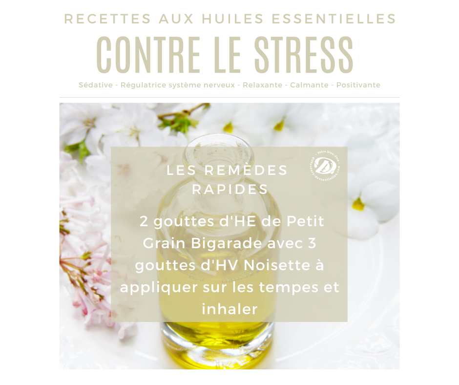 Remède huile essentielle contre le stress