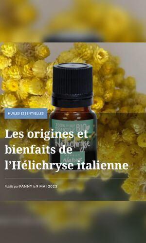 Article : Tout savoir sur l'huile essentielle Helichryse Italienne